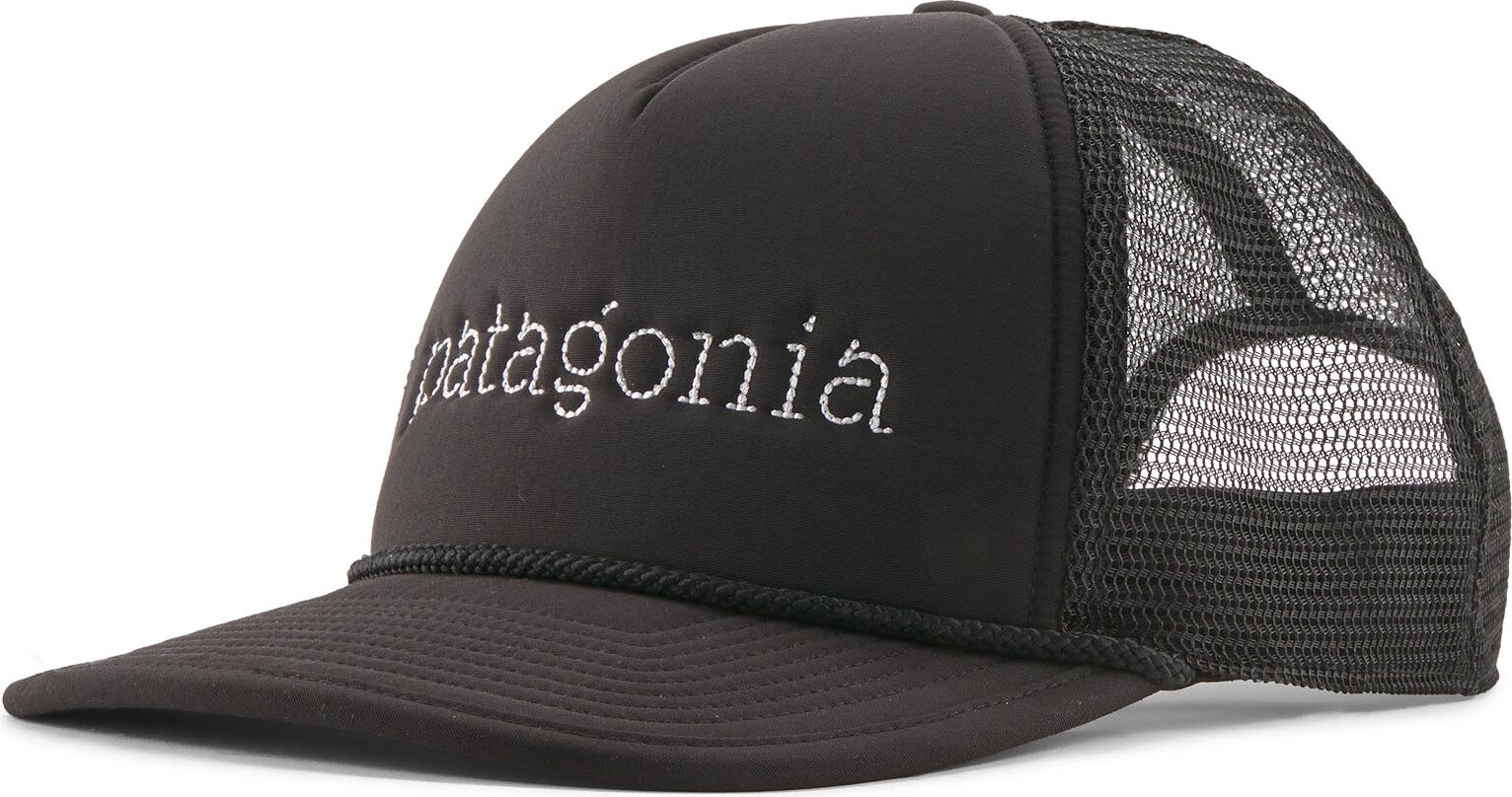 Patagonia Broadcaster Hat Strata Text: Black