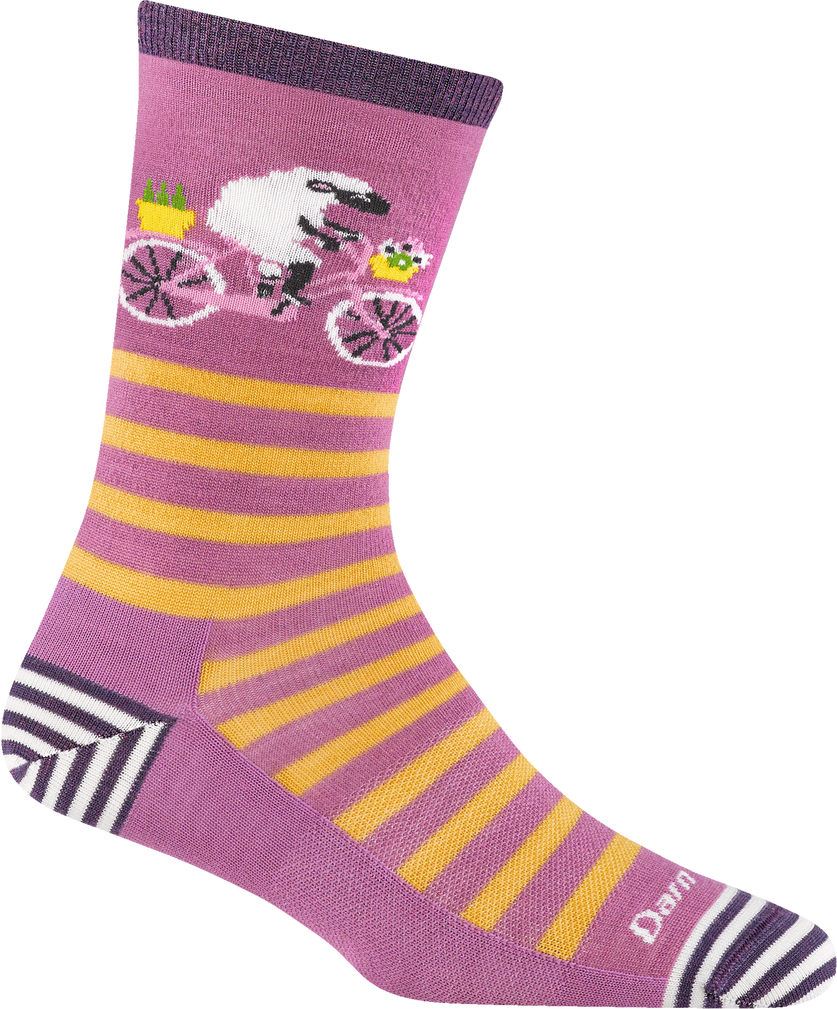 Darn Tough Animal Haus Crew Lightweight Womens Lilac