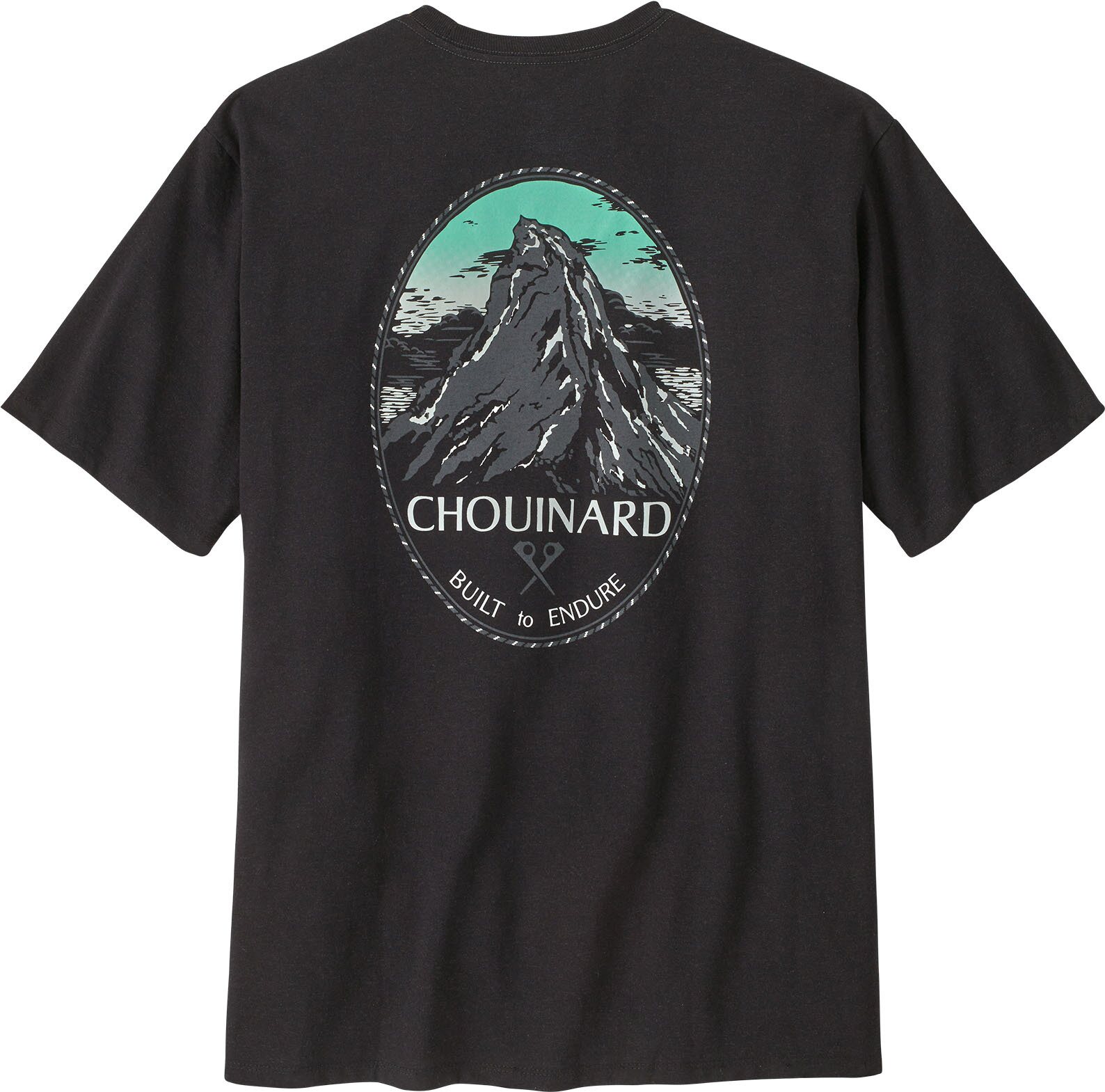 Patagonia Chouinard Crest Pocket Responsibili-Tee Mens Ink Black