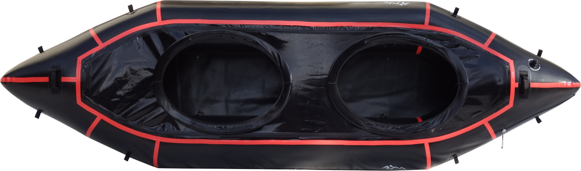 Saimaa Kayaks Adventure Twin XL Packraft Čierna