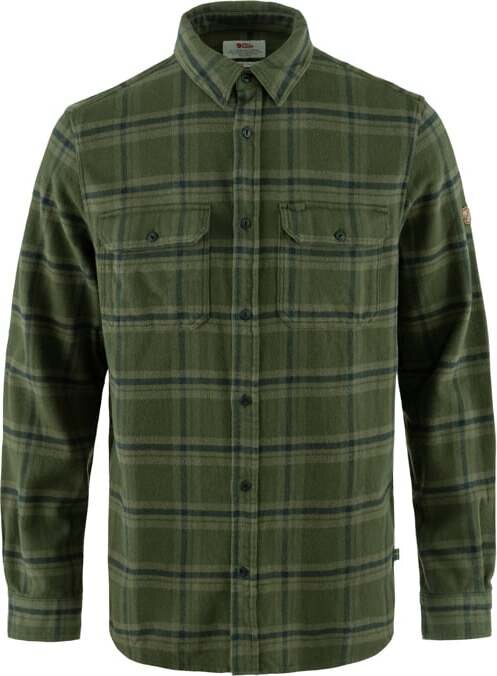 Fjällräven Övik Heavy Flannel Shirt Mens Deep Forest / Laurel Green (662-625)