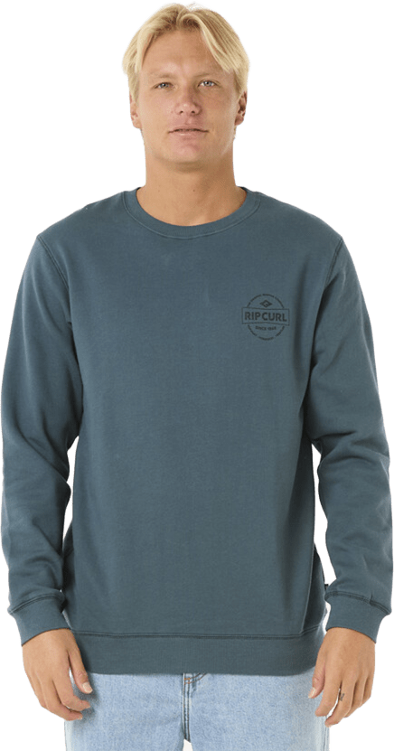 Rip Curl Stapler Crew Mens Pine Night