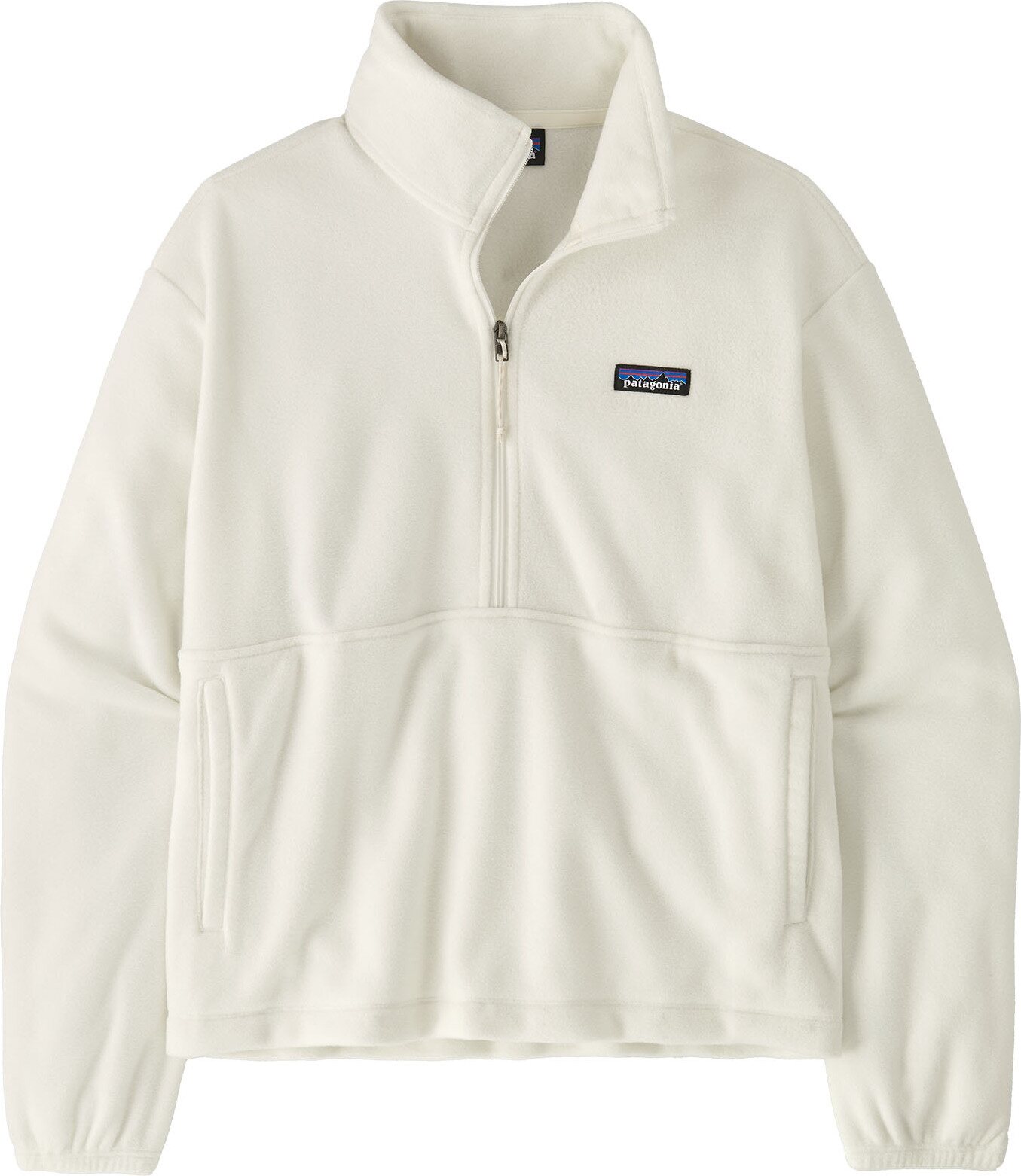 Patagonia Micro D 1/2 Zip Fleece Pullover Womens Birch White