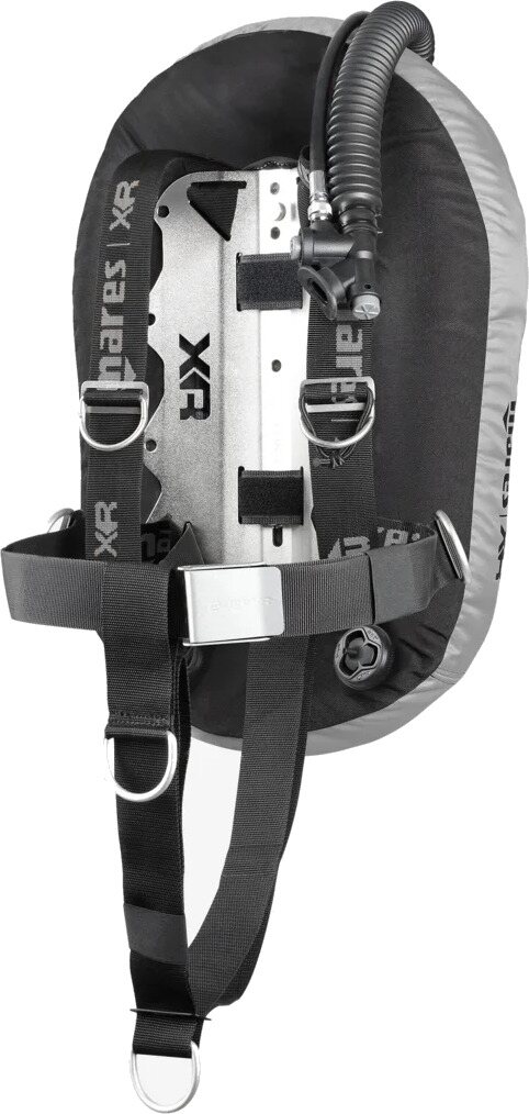 Mares High Volume Single Backmount Set Black/Silver
