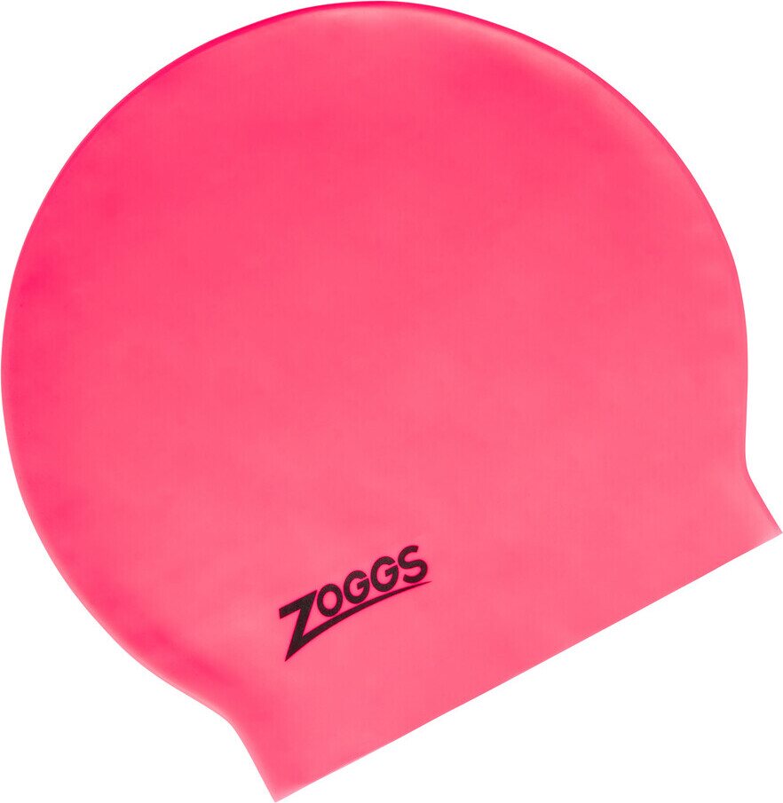 Zoggs Long Hair Latex Cap Pink