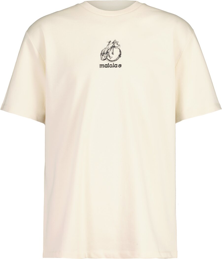 Maloja EdoloM. Organic Cotton Tee Mens Natural Bike