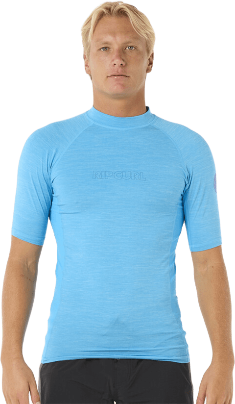 Rip Curl Dawn Patrol UPF Perf Short Sleeve Mens Blue Paint