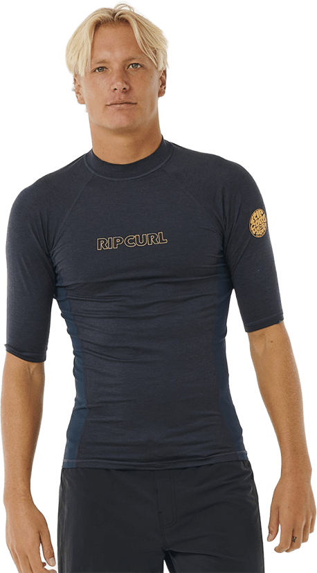 Rip Curl Dawn Patrol UPF Perf Short Sleeve Mens Navy Marle