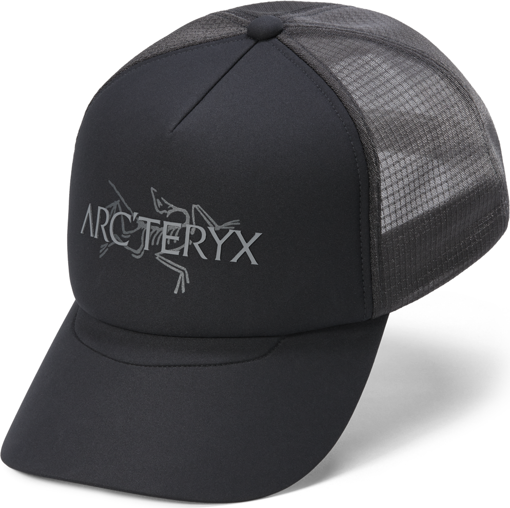 Arc'teryx Bird Word Trucker Hat Black / Cloud
