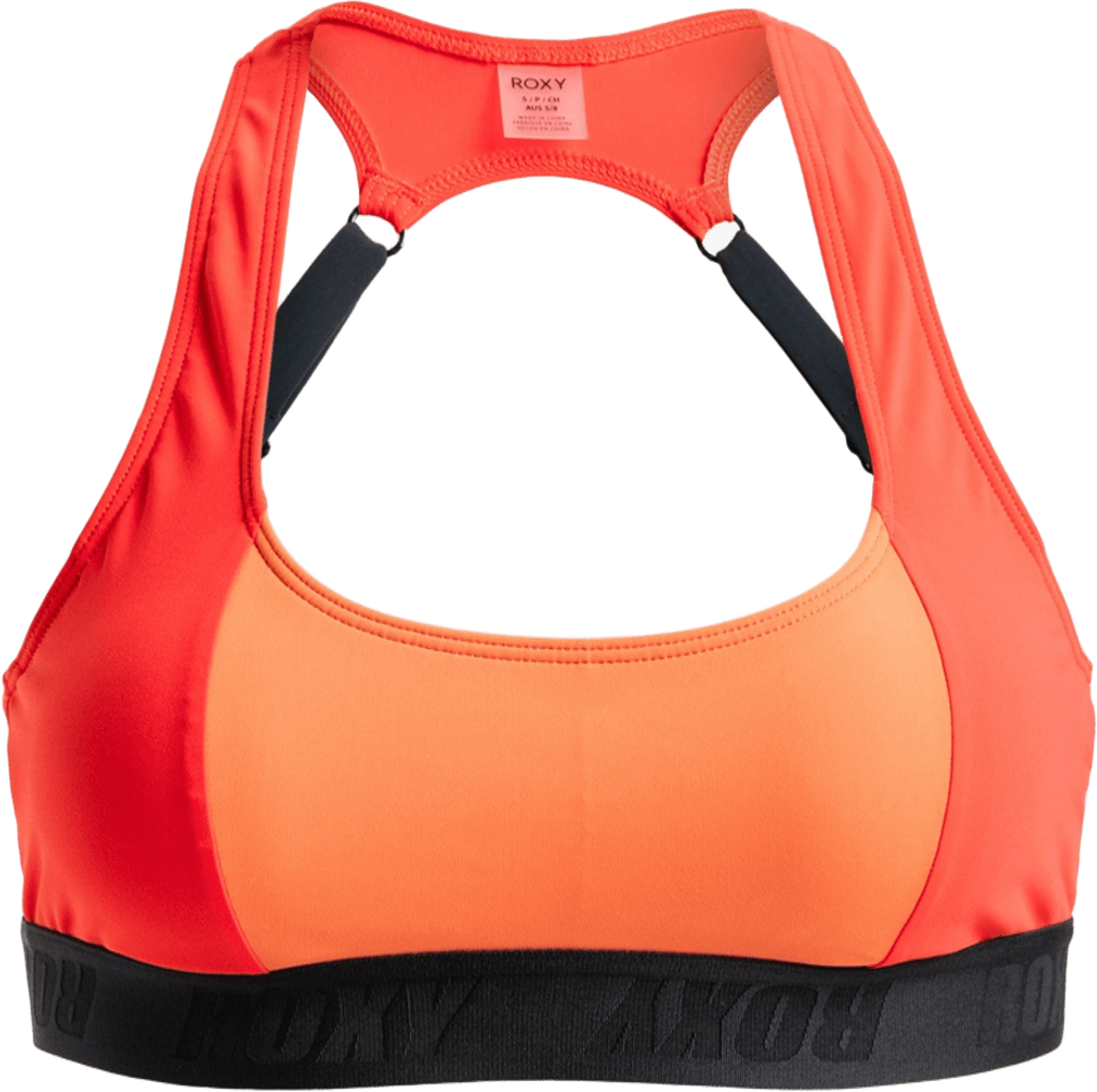 Roxy Active Colorblock Top Womens Poppy Red
