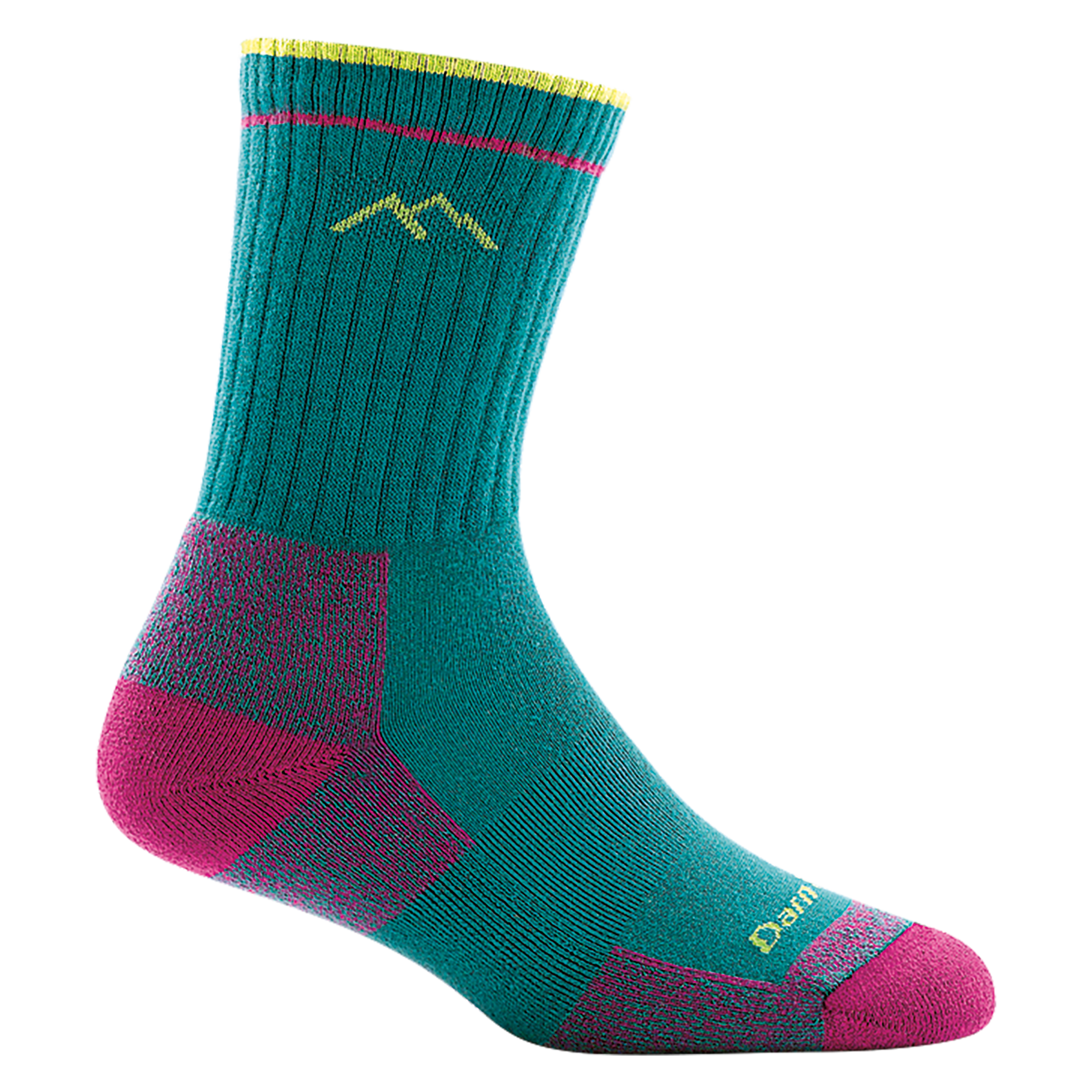 Darn Tough Hiker Coolmax Micro Crew Midweight with Cushion Womens Teal