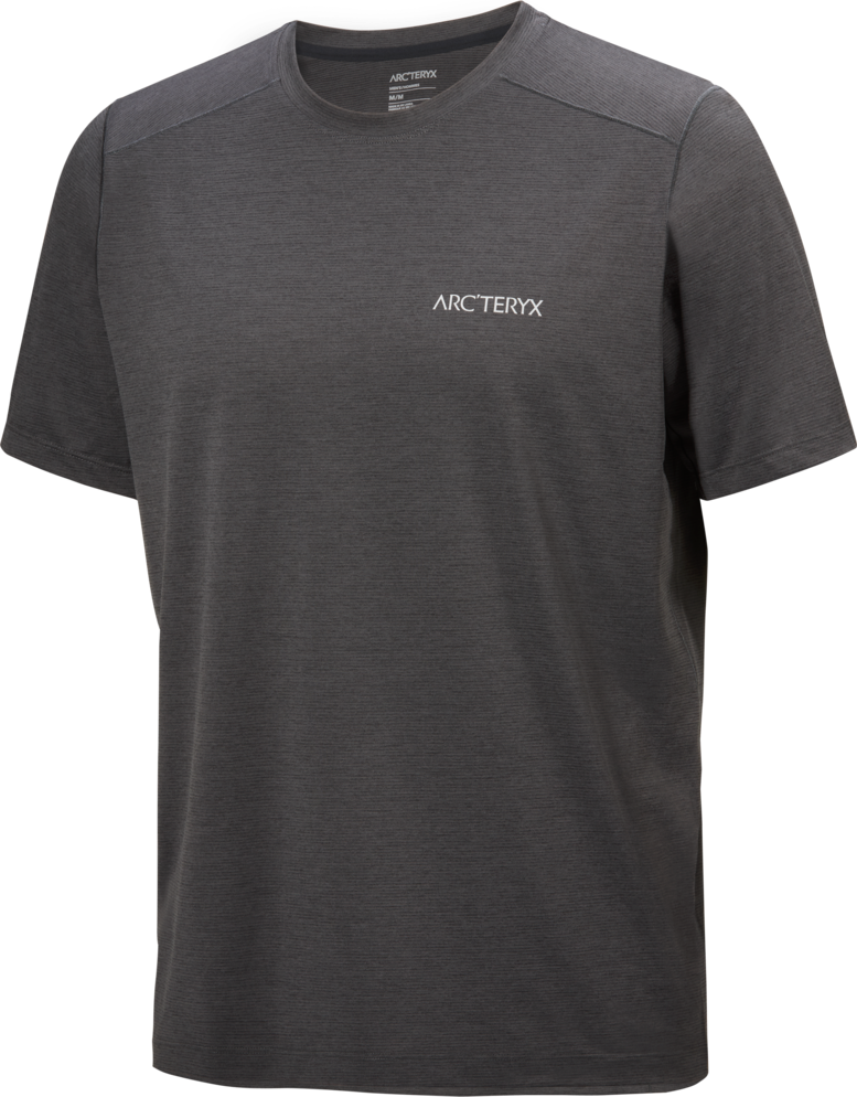 Arc'teryx Cormac Arc'Bird Logo SS Mens Black Heather