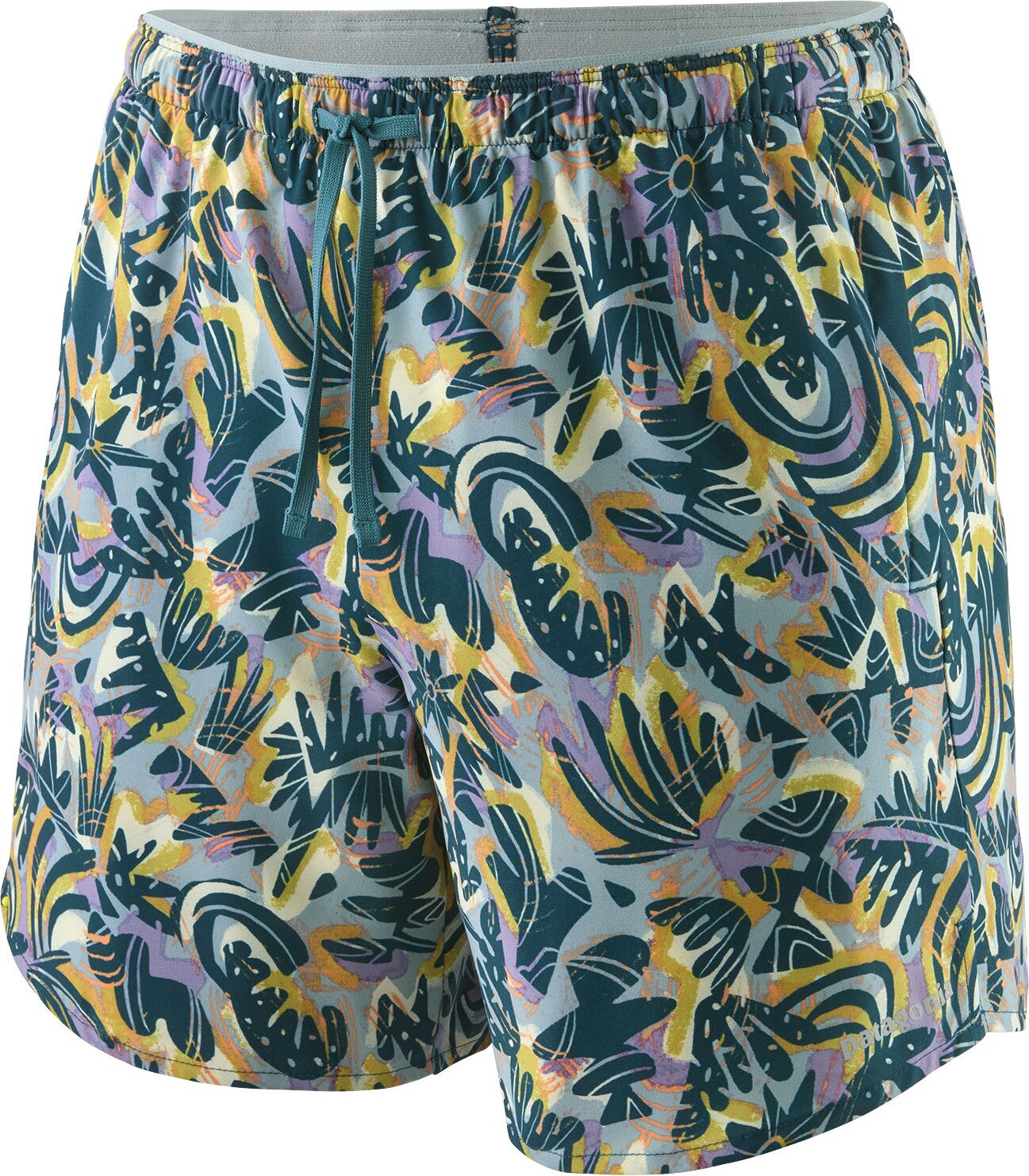 Patagonia Multi Trails Shorts 5 1/2" Womens Wild Botanist: Thermal Blue