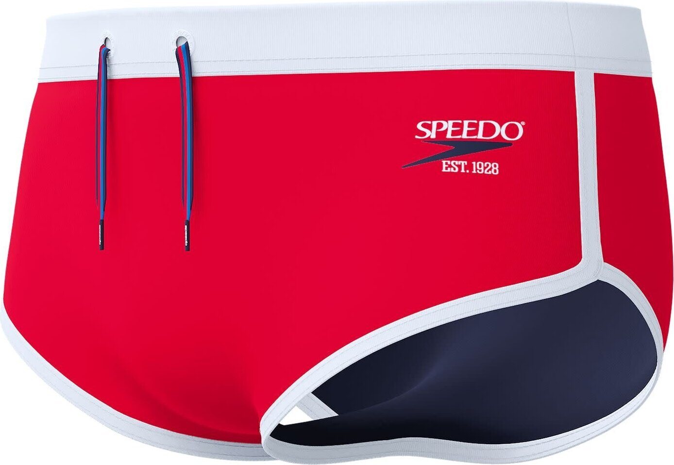 Speedo Retro Logo Brief Mens High Risk Red