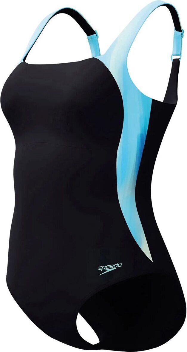 Speedo Shaping LunaLustre Printed 1-Piece Arctic Glass
