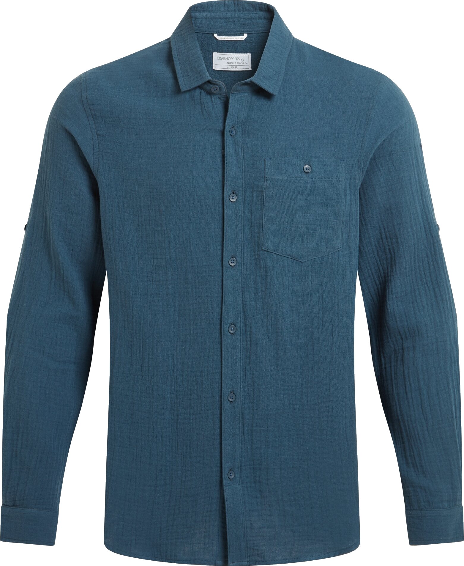 Craghoppers Moro Long Sleeved Shirt Mens Blue Stone