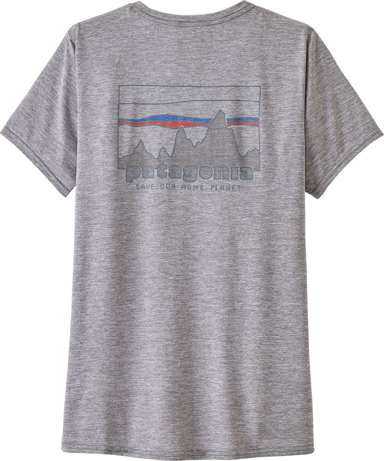 Patagonia Capilene Cool Daily Graphic Shirt Womens ‘73 Skyline: Feather Grey