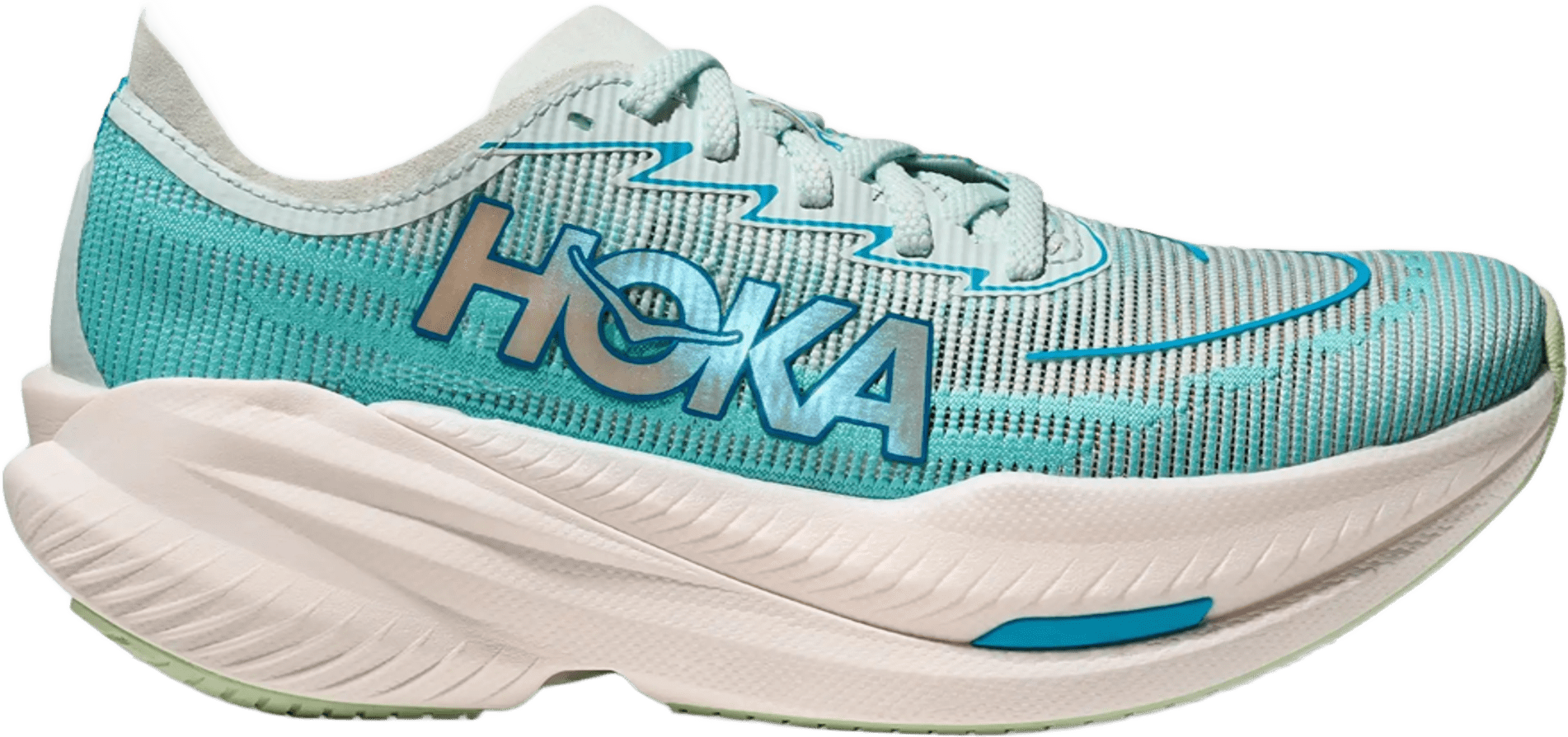 Hoka Mach X 2 Womens Snow Melt/Blue Spark