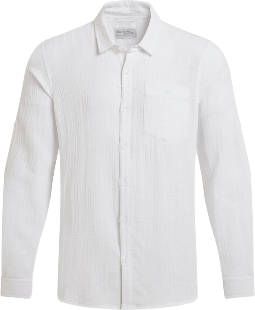 Craghoppers Moro Long Sleeved Shirt Mens White