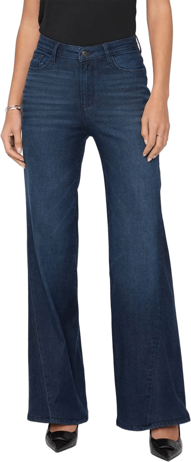 Duer No Sweat Denim High Rise Wide Leg Womens Nostalgia Tone