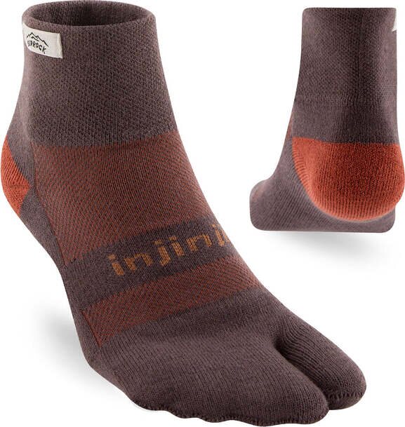 Bedrock Sandals x Injinji Split-Toe Mini-Crew Socks Dusty Plum
