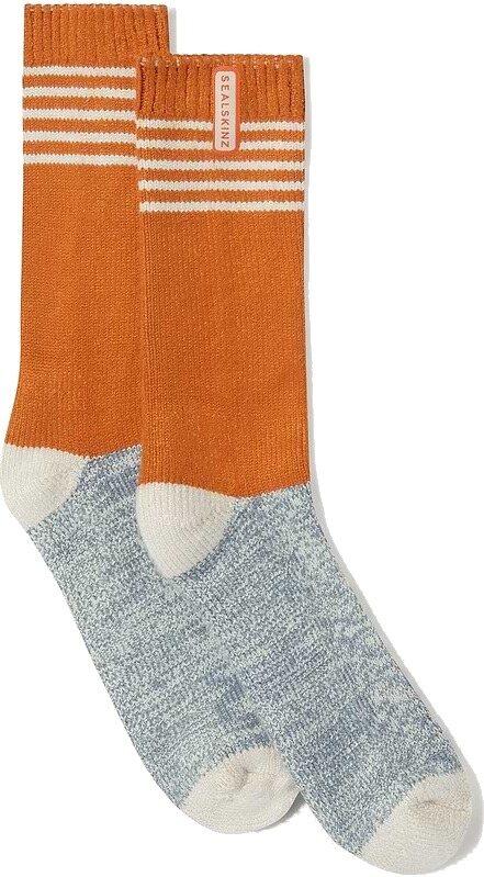 Sealskinz Bawdeswell Lightweight Bamboo Mid Length Sock Orange
