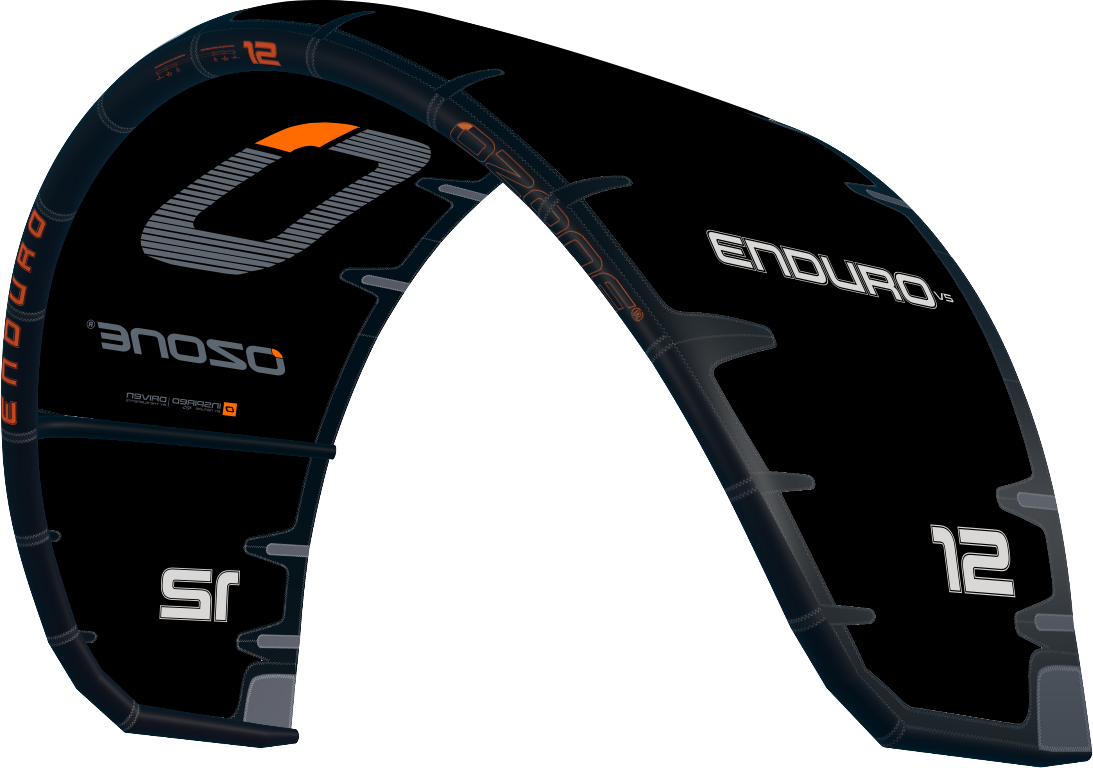 Ozone Enduro V5 Kite Only 8m² Special colors: Black/Black/Black (K K K)