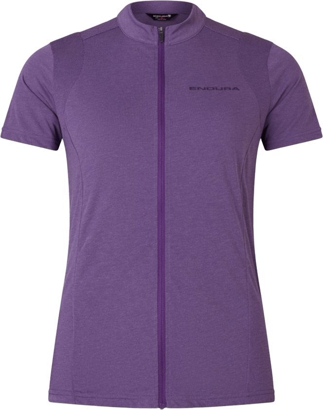Endura Loop S/S Zipped Jersey Womens Heather