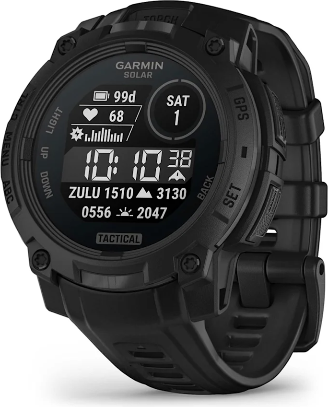 Garmin Instinct 3 Tactical Solar, 50mm Black