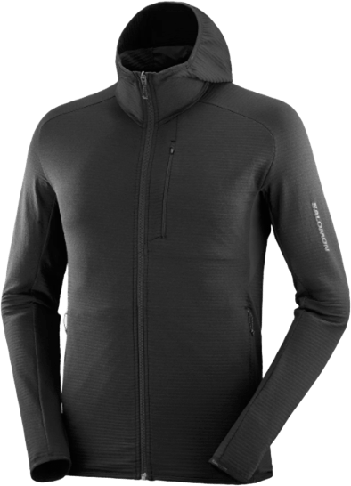 Salomon Essential Lightwarm Hoody Mens Deep Black