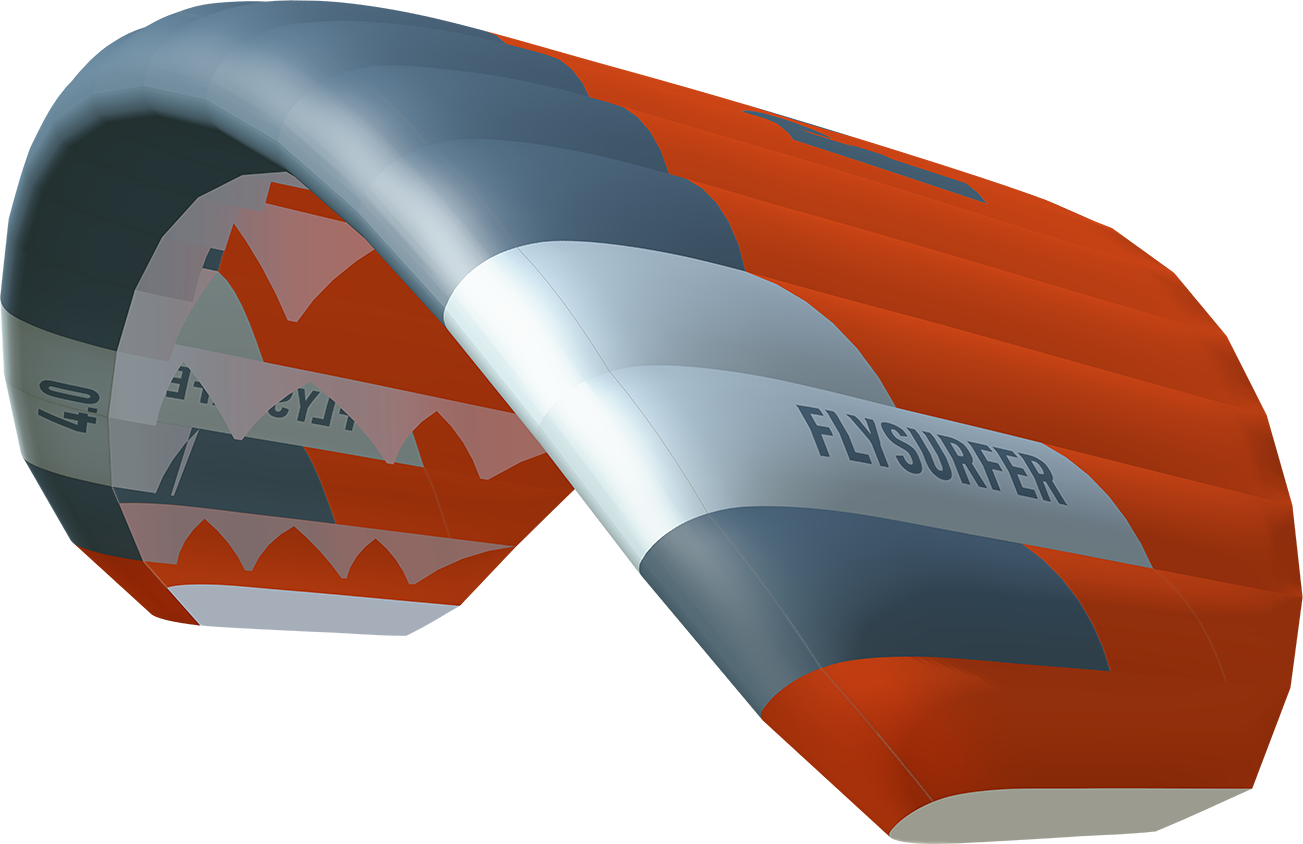 Flysurfer POW 4.0m² Orange/Gray/Black