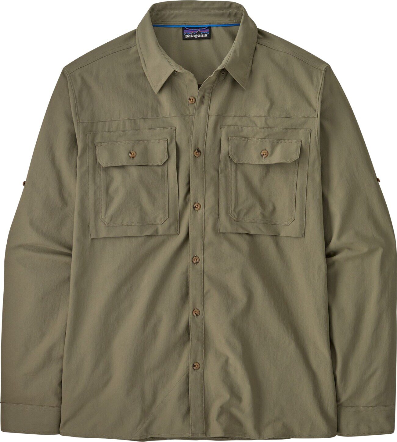 Patagonia Long-Sleeved Self Guided Sun Shirt Mens River Rock Green