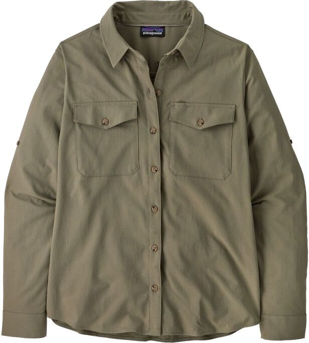 Patagonia Long-Sleeved Self Guided Sun Shirt Womens River Rock Green