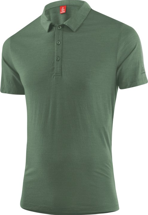 Löffler Poloshirt Merino Tencel Mens Pine