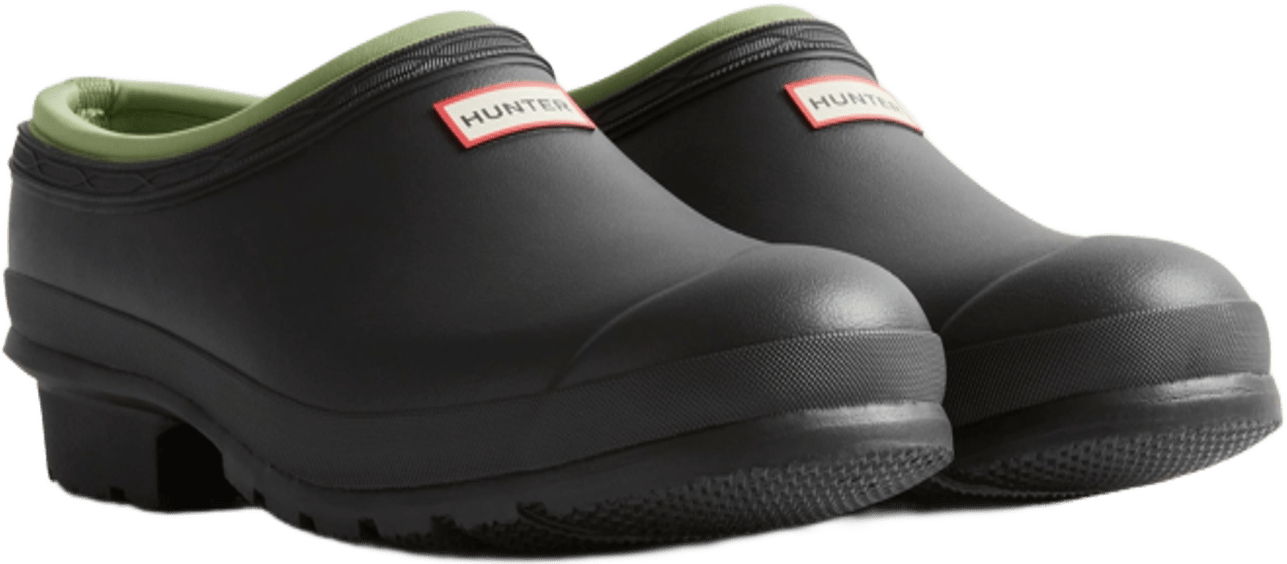 Hunter Gardener Neo Lined Clog Mens Dark Olive / Clay