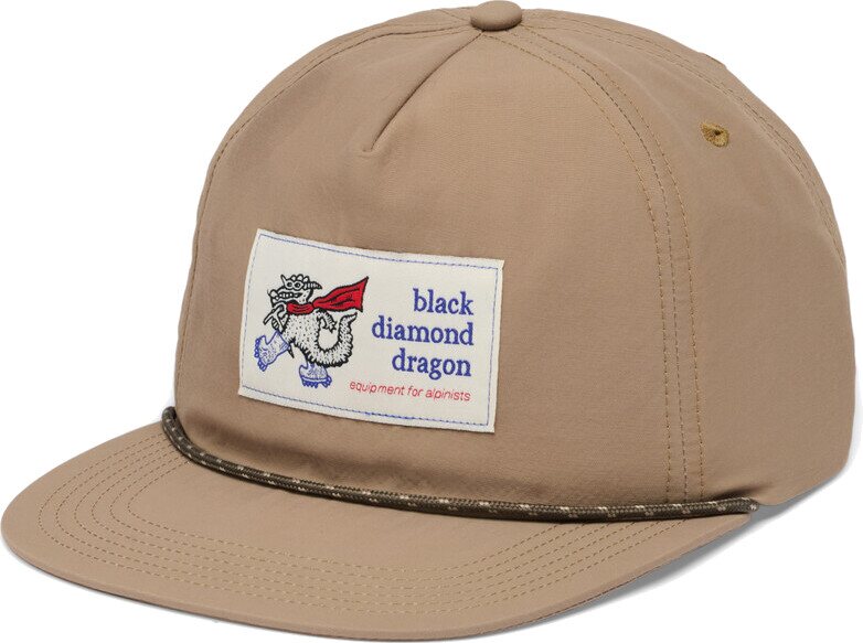 Black Diamond Synthetic Rope Hat Mushroom / White Dragon Patch