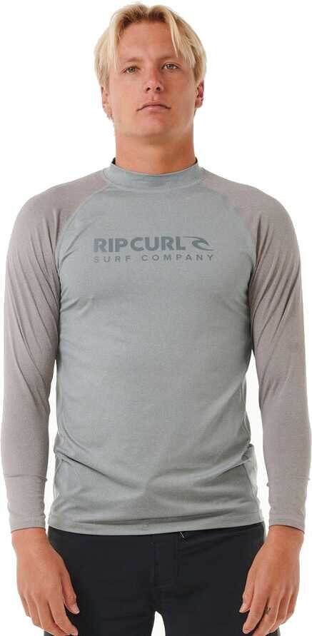 Rip Curl Shock UPF Long Sleeve Mens Light Grey Marle