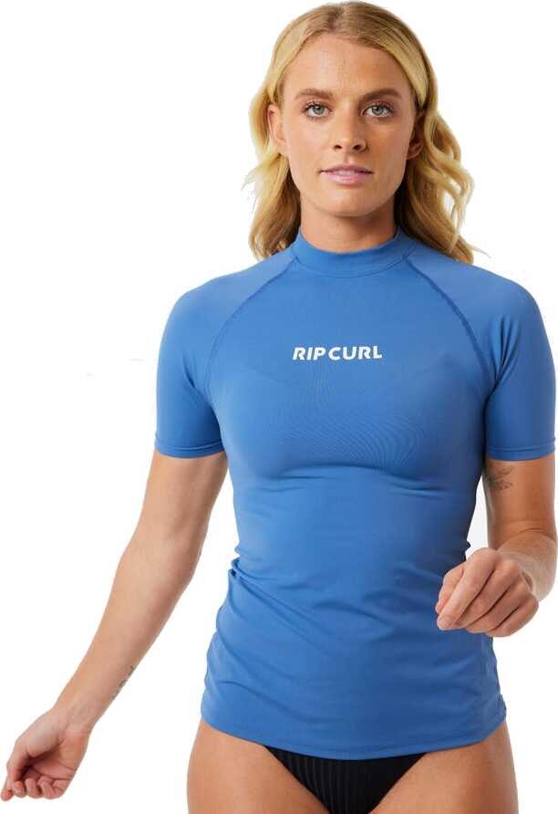 Rip Curl Classic Surf Short Sleeve UPF Rashguard Womens Vintage Navy