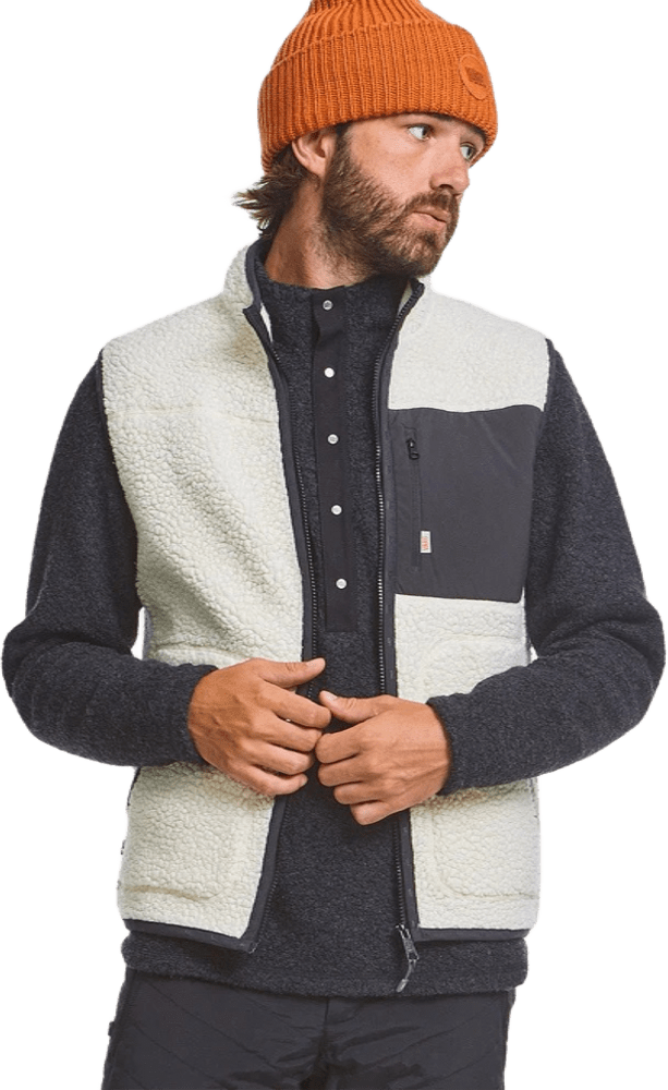 Varg Ön Fatwool Vest Mens Off White
