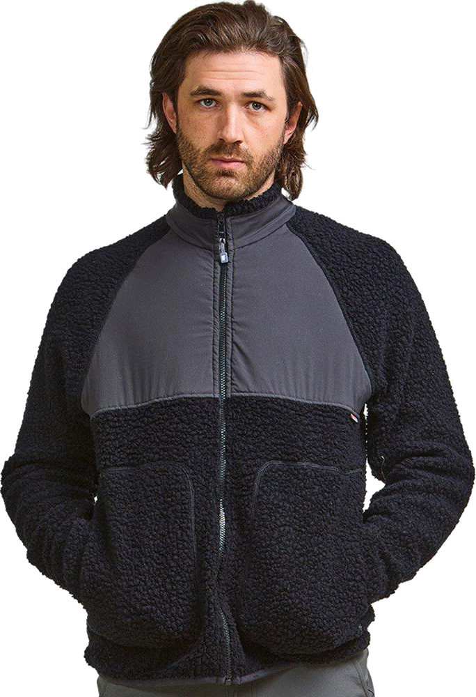 Varg Ön Fat Wool Jacket Mens Black Granite