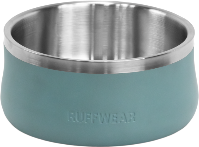 Ruffwear Basecamp Dog Bowl River Rock Green