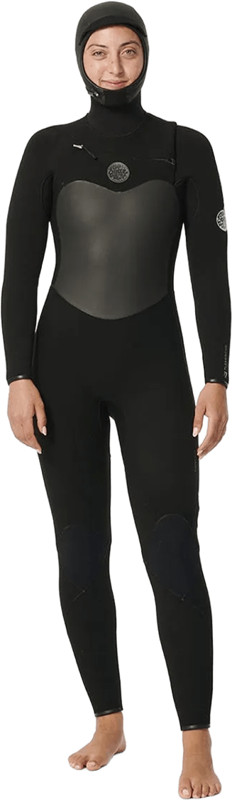 Rip Curl Flashbomb 6/4 Hooded Chest Zip Womens Black