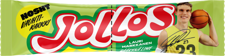 NOSHT Jollos Energy Chews Lauri Markkanen Päärynä Lime