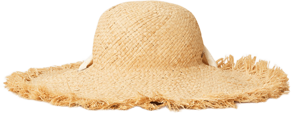 Rip Curl Wategos Fringed Straw Boho Hat Natural