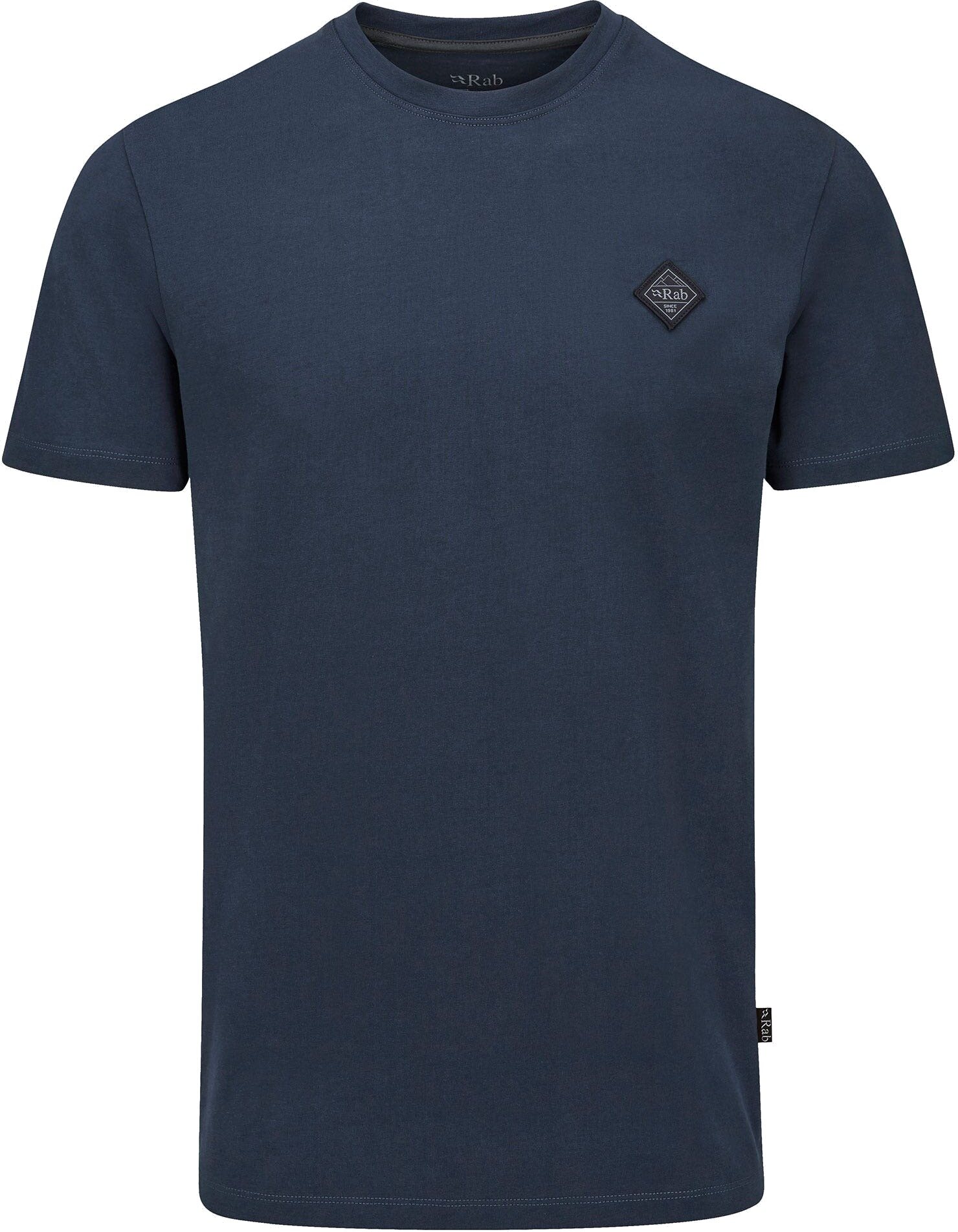Rab Basecamp Logo Badge Tee Mens Tempest Blue