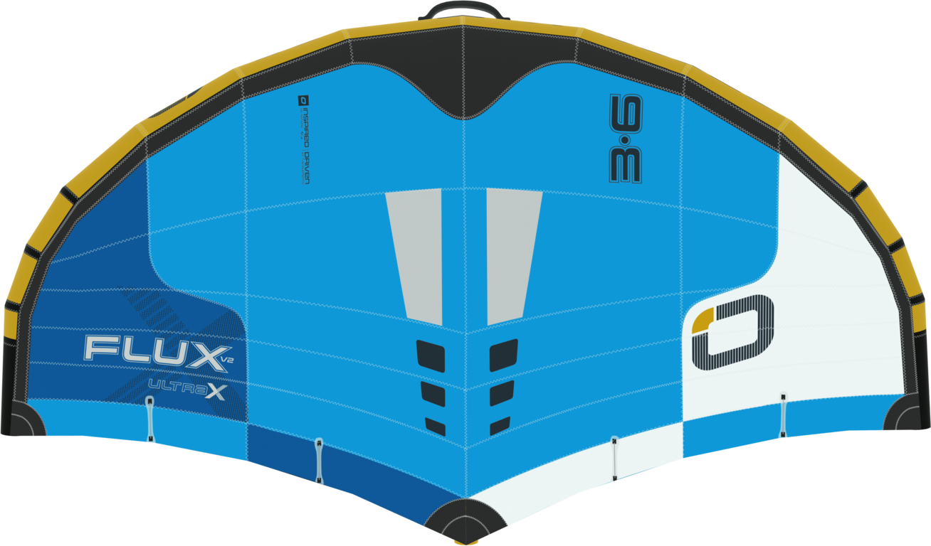 Ozone Flux V2 Ultra-X Wing 3.6m² Light Blue / Marine Blue / White