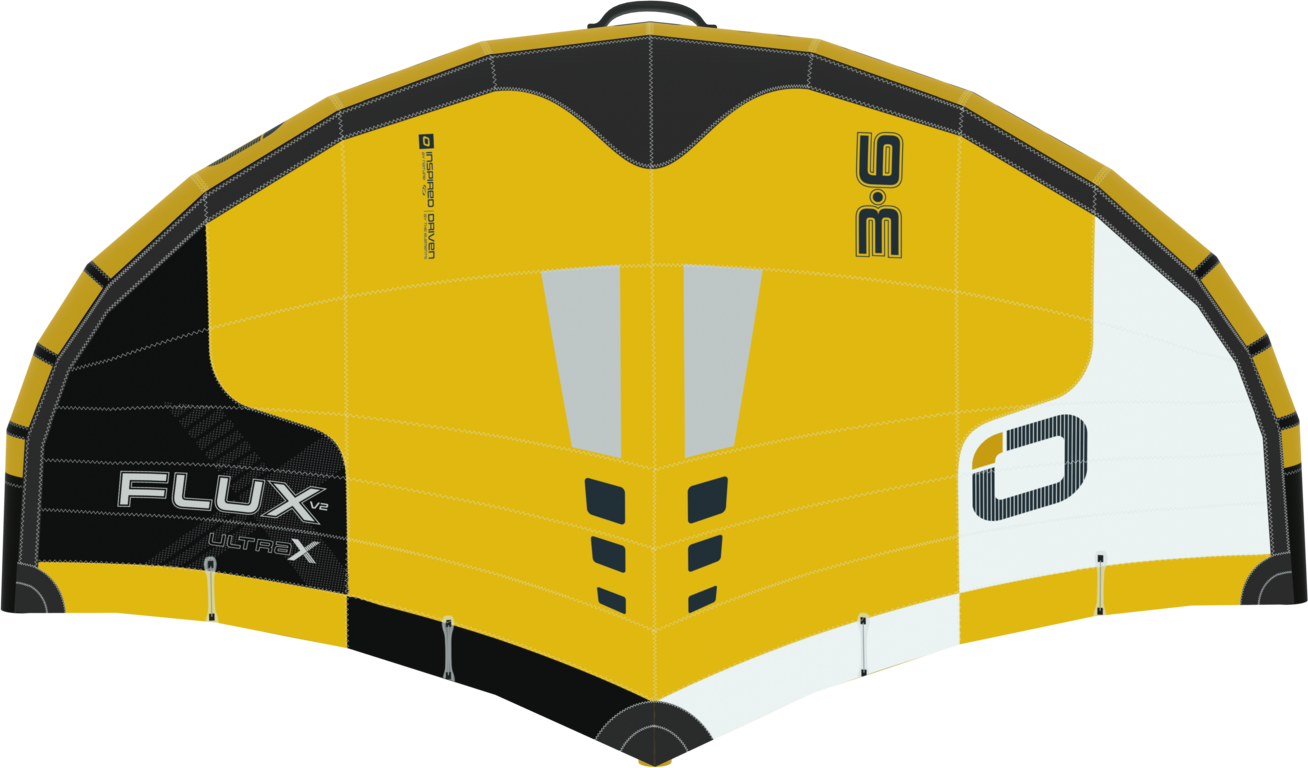 Ozone Flux V2 Ultra-X Wing 5.5m² Yellow / Black / White