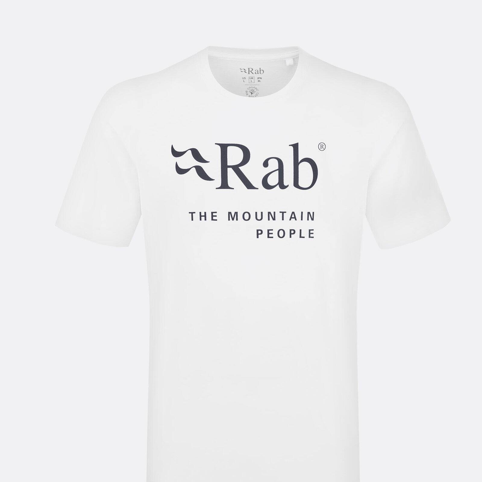 Rab Stance Mountain Organic Cotton Tee Mens White