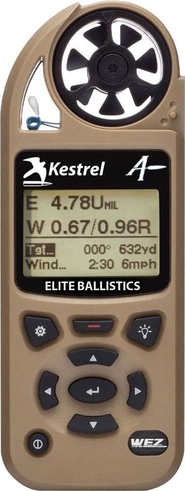 Kestrel 5700X WEZ Weather Meter with Applied Ballistics Desert Tan