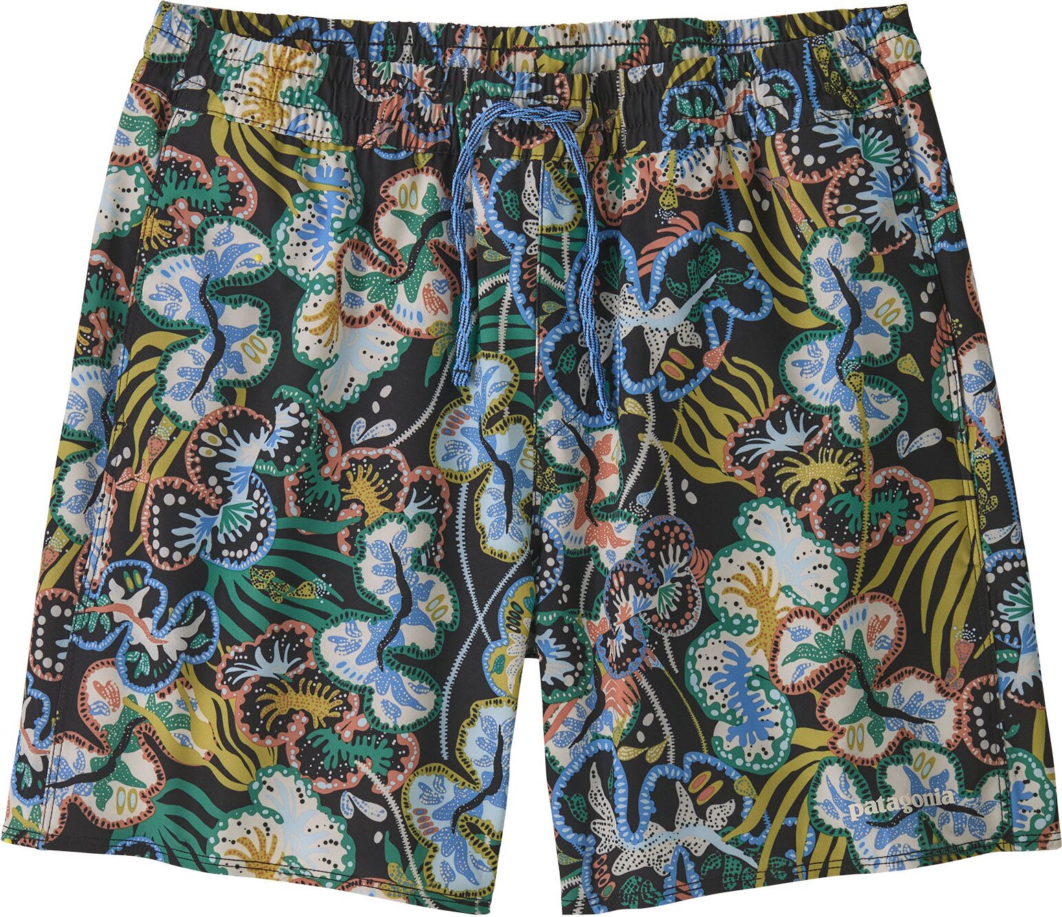 Patagonia Hydropeak Volley Shorts 16" Mens Undersea: Black